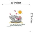 thumbnail image 4 of You Look Amazing Umbrella Sunshine Hugging Flowers Kind Smart Hugs Kisses Girls Love Beautiful Crown Prince Unicorns Royalty Sweet Dreams Decorating Wall Decal Sticker - Size: 30 In X 27 In, 4 of 5