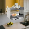 thumbnail image 3 of 30 Inch Pull Down Cabinet Organizer, 2 Tier Kitchen Cabinet Pull Down Shelf Large Storage Space, Heavy Duty Cabinet Organizer for Kitchen Cabinets, 3 of 10