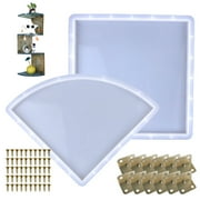 DanBook Silicone Shelf Resin Mold DIY Wall Shelves Display Making Handmade Display Decor