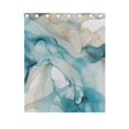 thumbnail image 5 of Marble Green and Beige Grommet Blackout Curtains Thermal Insulated Window Curtain Sets for Bedroom Living Room 63"x55" 2 Panels, 5 of 5
