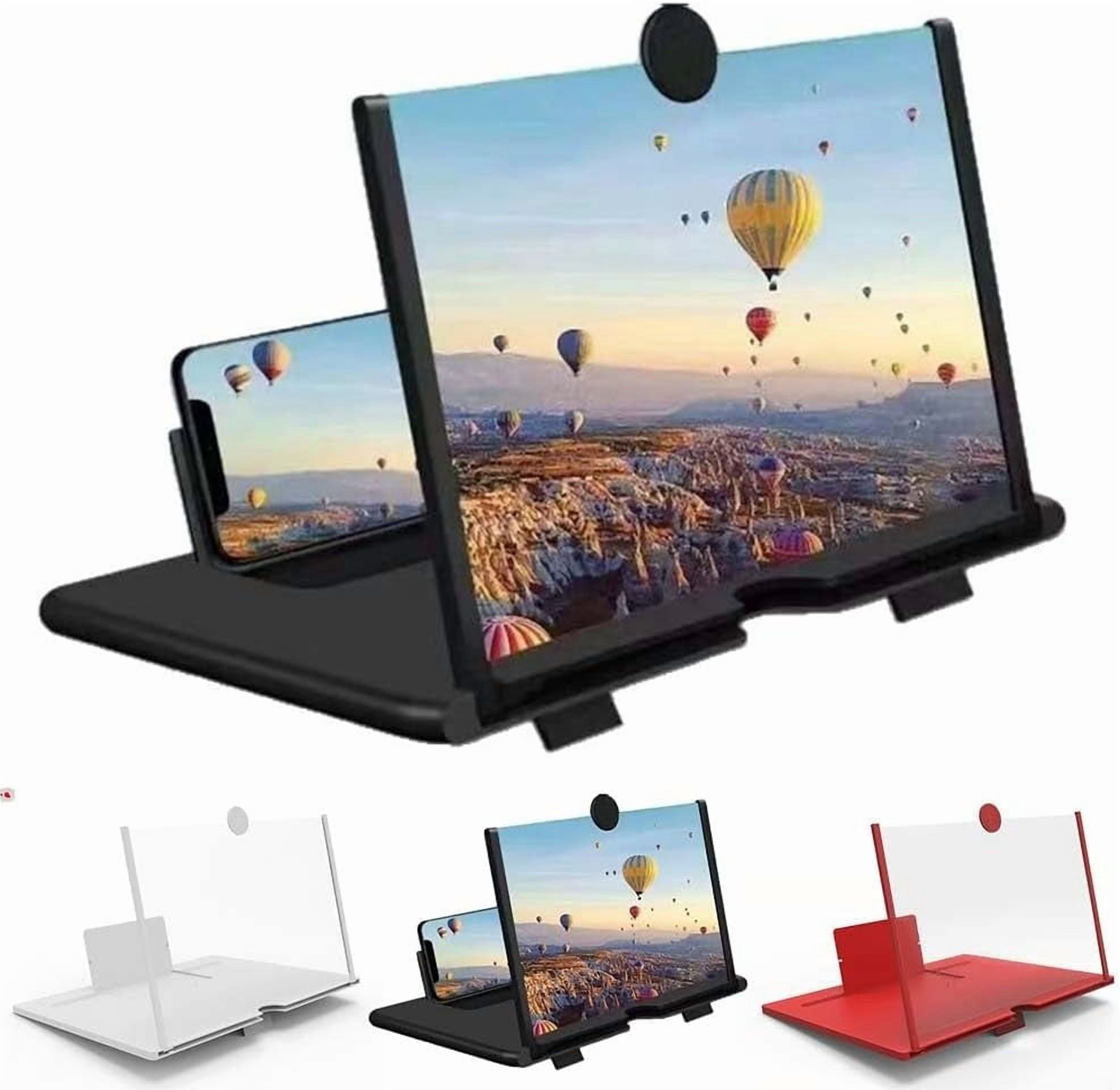 12"Mobile Phone Magnifier - Ultra-HD Screen Magnifier for Easy TV Viewing Orientation for Landscapes Use Eye Protection Full-Screen Mobile Phone Magnification