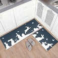 thumbnail image 2 of Easter Bunny Kitchen Mat Set of 2 Non Slip Thick Kitchen Rugs and Mats for Floor Comfort Standing Mats for Kitchen, Sink, Office, 17"x47"+17"x28", 2 of 6