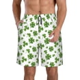 thumbnail image 1 of Balery St. Patrick's day Traje de Baño Estilo Hawaiano para Hombre, Shorts de Secado Rápido con Bolsillos-Small, 1 of 6
