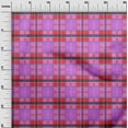 thumbnail image 2 of oneOone Silk Tabby Fabric Madras Check Printed Fabric 1 Yard 42 Inch Wide, 2 of 4