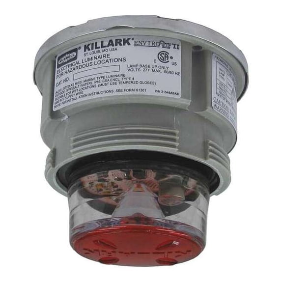 Strobe Light, LED, 120 to 240V AC, Not Applicable FPM, 4 3/4 in Dia.