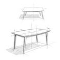 thumbnail image 4 of Simpli Home Draper Dining Table in Java Brown, 4 of 4