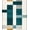 Teal, Pattern 12, variant on ODIKA 4' x 6' Machine Washable Non-Slip Area Rug, Contemporary Arc High Traffic Rug, Blue, 137946