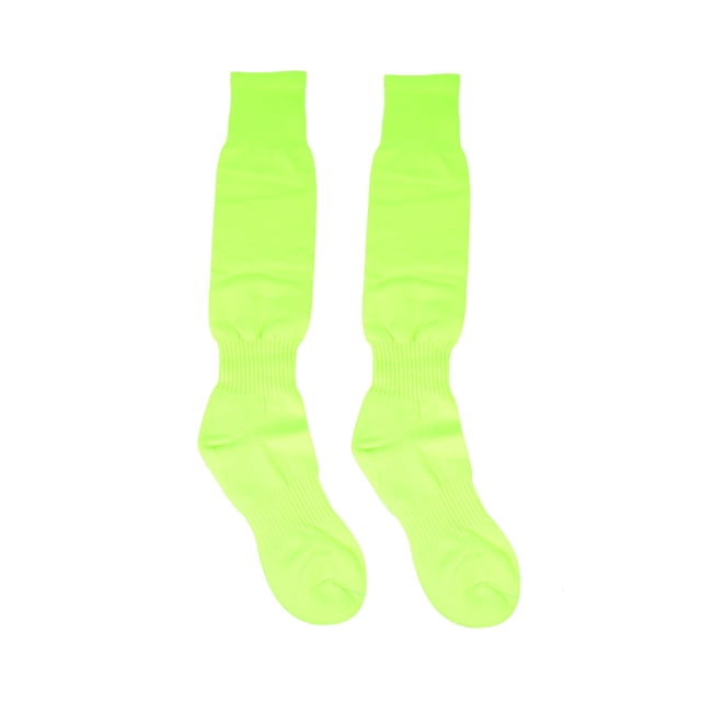 1 par de medias deportivas de color sólido Calcetines de fútbol Calcetines hasta la rodilla Calcetines de tubo deportivos Verde fluorescente (Tamaño libre) FRCOLOR Hogar7324948