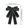 thumbnail image 2 of INSPIRE CHIC Women's Bowknot Pre-Tied Bowties Ribbon Bow Brooch Wedding Party Pin Bow Tie Black, 2 of 4