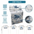 thumbnail image 6 of Blue Octopus Coastal Table Runner 72 Inches, Beach Starfish Nautical Coral Shell Bed Runner Dresser Scarves Tabletop for Indoor Outdoor Parties/Ceremony/Banquet, 13" x 72", 6 of 9