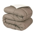 thumbnail image 3 of BNM Reversible Comforter, Twin/Twin XL, Ivory-Taupe, 3 of 11