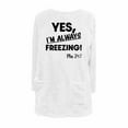 thumbnail image 4 of Sexlip Womens Hooded Sweatshirt Freelancing Slogan Print Design Pocket Soft Fabric Relaxed Silhouette for Daily Wear White XL, 4 of 4