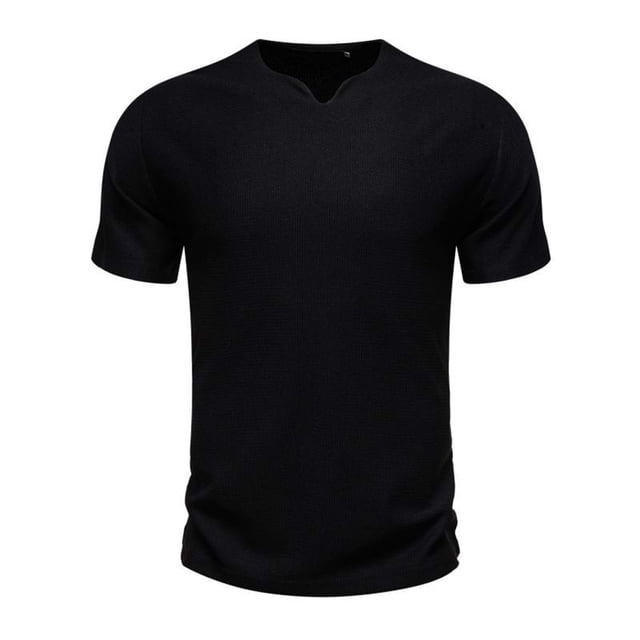 ameIAEA Mens Short Sleeve Workout Running Shirts Summer Solid Color Basic Tees Casual Athletic Tops