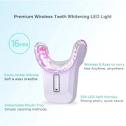 GlorySmile Teeth Whitening Set - 32 LED units, 4 gel packs. Suitable for sensitive teeth.