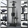 thumbnail image 6 of GARVEE 2 in 1 Cable Crossover Machine & Lat Pull Down Machine with Adjustable Weight and Seat,Multi-Function Compact Rowing Machines for Home Gym,Black, 6 of 8