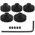 thumbnail image 1 of 32P Hardened Steel Pinion Gear Set 1/8 Inch 3.175mm Hole 20T 21T 22T 23T 24T with Hex Key for RC Brushless Brush Motor, 1 of 5