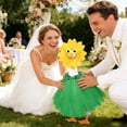 thumbnail image 5 of Porch Goose Outfits, Sunflower Goose Outfit Spring Costume Set, Dress with Straw Hat and Sunglasses for Lawn Patio Yard Outdoor Decor (#01), 5 of 8