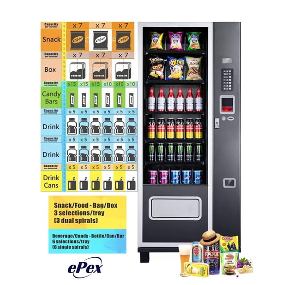 EPEX Vending Large Cabinet, 30 x 31 x 75Inches, Black