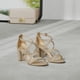 thumbnail image 2 of Sandalias Doradas con Brillo DREAM PAIRS MADISON para Mujer Talla 8.5W Tacón 7.5 cm, 2 of 9