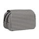 thumbnail image 1 of Disketp Houndstooth Black And White Estuche de Lápices de Doble Capa con Tapa Abatible y Cremallera, Organizador Escolar para Adolescentes y Adultos, 1 of 7