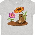 thumbnail image 4 of Inktastic Cute Chipmunk on Lunch Break with Flowers Boys or Girls Toddler T-Shirt, 4 of 5