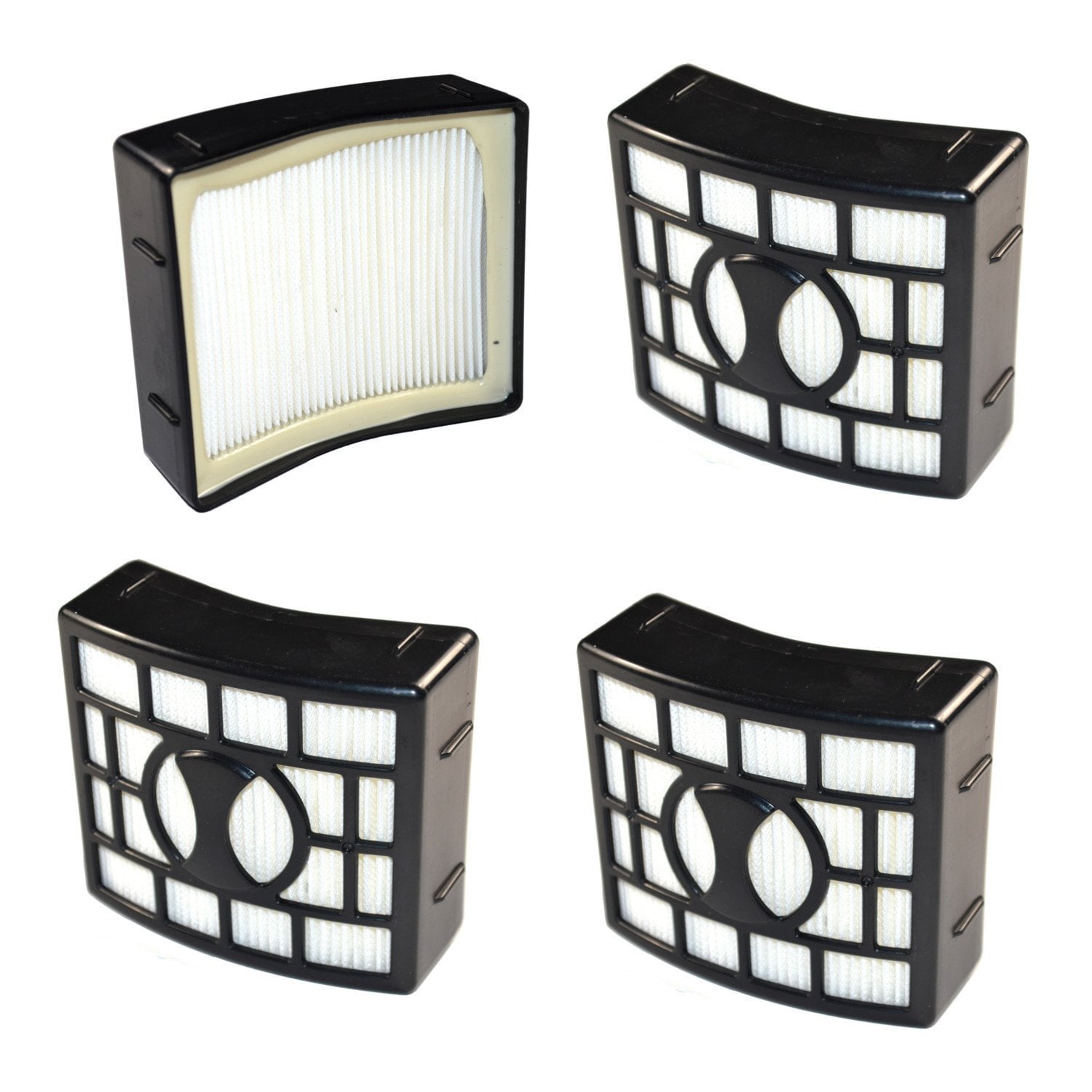 HQRP 4pack Filter for Shark XHF680 Replacement fits Shark Rotator