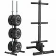 thumbnail image 1 of Synergee Support de Plaque de Poids Olympique & Support de Barre – Support Vertical pour Rangement de Gym Maison, Garage & Commercial, 1 of 6