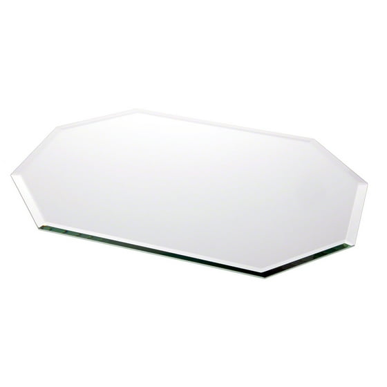 Beveled Glass Mirror, Mirror Placemat 5mm 13" x 18"