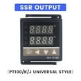 thumbnail image 6 of REX C100 Digital PID Temperature Controller REX-C100 Thermostat 0-400 K Type Input 40DA SSR Relay 0-40A Heatsink, 6 of 9