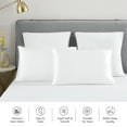 thumbnail image 2 of JML Silky Soft Satin Pillowcases Queen Set of 2,Wrinkle, Fade, Stain Resistant,20"x 30",White, 2 of 5