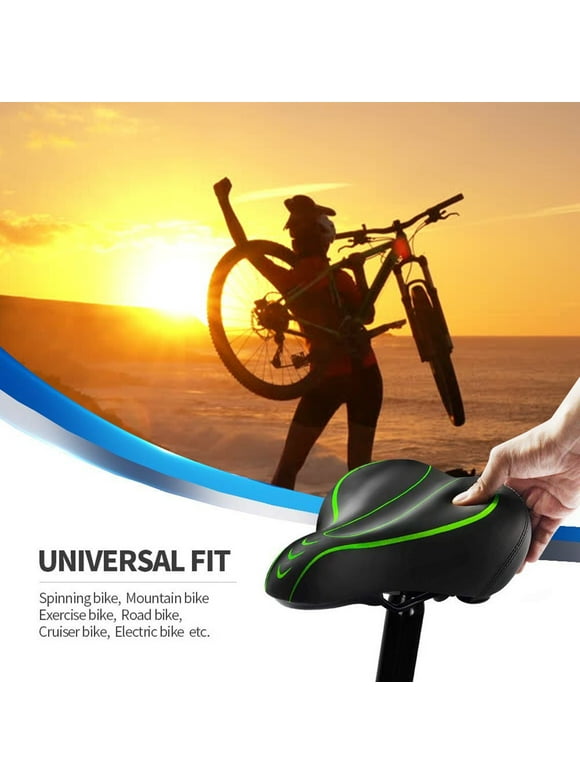 Guzom Bike Accessories- Memory Foam Waterproof Double Shock Absorber Seat Bag The Best Bicycle Seat