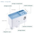 thumbnail image 2 of Soporte para cepillo de dientes montado en la pared, dispensador automático de pasta de dientes, exprimidor, 2 of 5