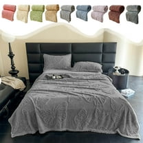 Xuniizn Soft Blankets, Throw Blanket for Couch, Flannel Sherpa Blanket Fleece Blanket for Adults, Cozy, Plush, Thicken, Reversible, Machine Washable, Dark Gray