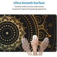 thumbnail image 5 of XL Extended Mouse Pad, Large Gaming Mousepad Design with Gold Mandala Flower, Big Long Mousepad Desk Mat for Laptop, Keyboard and Computer for Gifts Decor Men Home and Office, (Gold, 31.5*11.8 Inches), 5 of 6