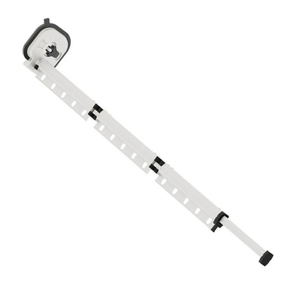 Foldable Wall-Mounted Shower Curtain Rod With Suction Cups - Space-Saving