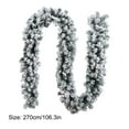 thumbnail image 3 of Tyidzon Artificial Snow Flocked Christmas Garland, 9FT Cedar Garland Christmas Decorations with 200 Tips, Real Touch Winter Fake Pine Greenery Garland for Fireplace Holiday Indoor Decor, 3 of 10