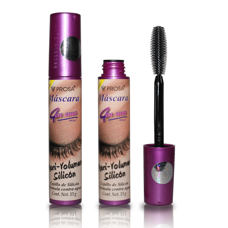 (2PACK) PROSA 4 IN 1(MaxiVolume SILICONE) Mascara "MANGO SIX B&M