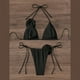 thumbnail image 2 of Microbikini con estampado de flores en 3D para mujer, bañador Sexy de retazos en blanco y negro con realce, minibikini triangular para verano, 2024, 2 of 5