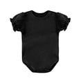 thumbnail image 3 of Kids Girls Ruffle Sleeve Short Sleeve Cotton Bodysuit, Sizes 0-36 Months, Snap Crotch Onesie, Size 3-6 Months, 3 of 6
