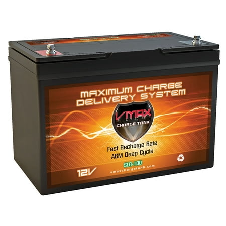 VMAX SLR100 12V 100ah Deep Cycle Battery for RV Off Grid Solar (Best Vape Tank And Battery)