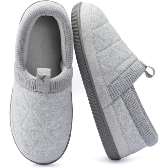 Biwat Women's Knit Cuff Closed Back Slipper