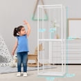 thumbnail image 2 of Stuffed Animal Zoo Storage Pre-Assemble PVC Toy Storage Organizer with Elastic Band and Net, Stuffed Animal Holder Space Saver for Playroom Bedroom Nursery, White, 2 of 9