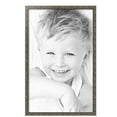 thumbnail image 2 of ArtToFrames 22" x 35" Silver Picture Frame, 22x35 inch Silver Wood Poster Frame (WOM-4993),  Pack, 2 of 7