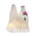 thumbnail image 1 of Estatua de novio y novia fantasma blanca Zulema Decoración de patio 13x12x8cm, 1 of 8