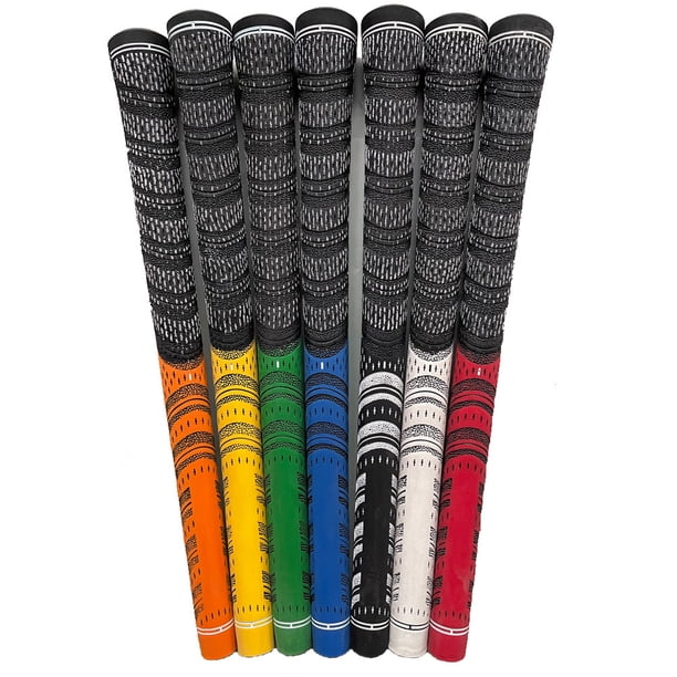 Club de golf para hombres y mujeres hilo de algodón universal caucho hierro madera barra redonda agarre selección multicolor