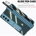 thumbnail image 2 of Compatible Samsung Galaxy Z Fold 4 Case with Anti-Spy Screen Protector S Pen Slot,Magnetic Hinge Protection Thin Phone Cover Case for Samsung Galaxy Z Fold 4 5g Clear Case with Stand Blue Green, 2 of 14