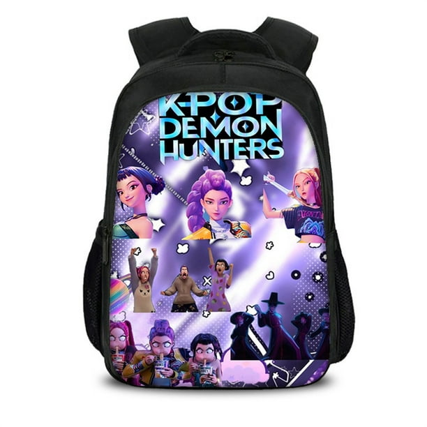 Kpop Demon Hunters Backpack,K-pop Demon Hunters Movie Print School Bag,Large Capacity Back to School Supplies Great Gifts for Fans Students