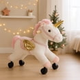thumbnail image 2 of Juguete Montable A Pedal Mecedora para Niños de Figuras de Animales Blanco Unicornio Gaon, 2 of 7