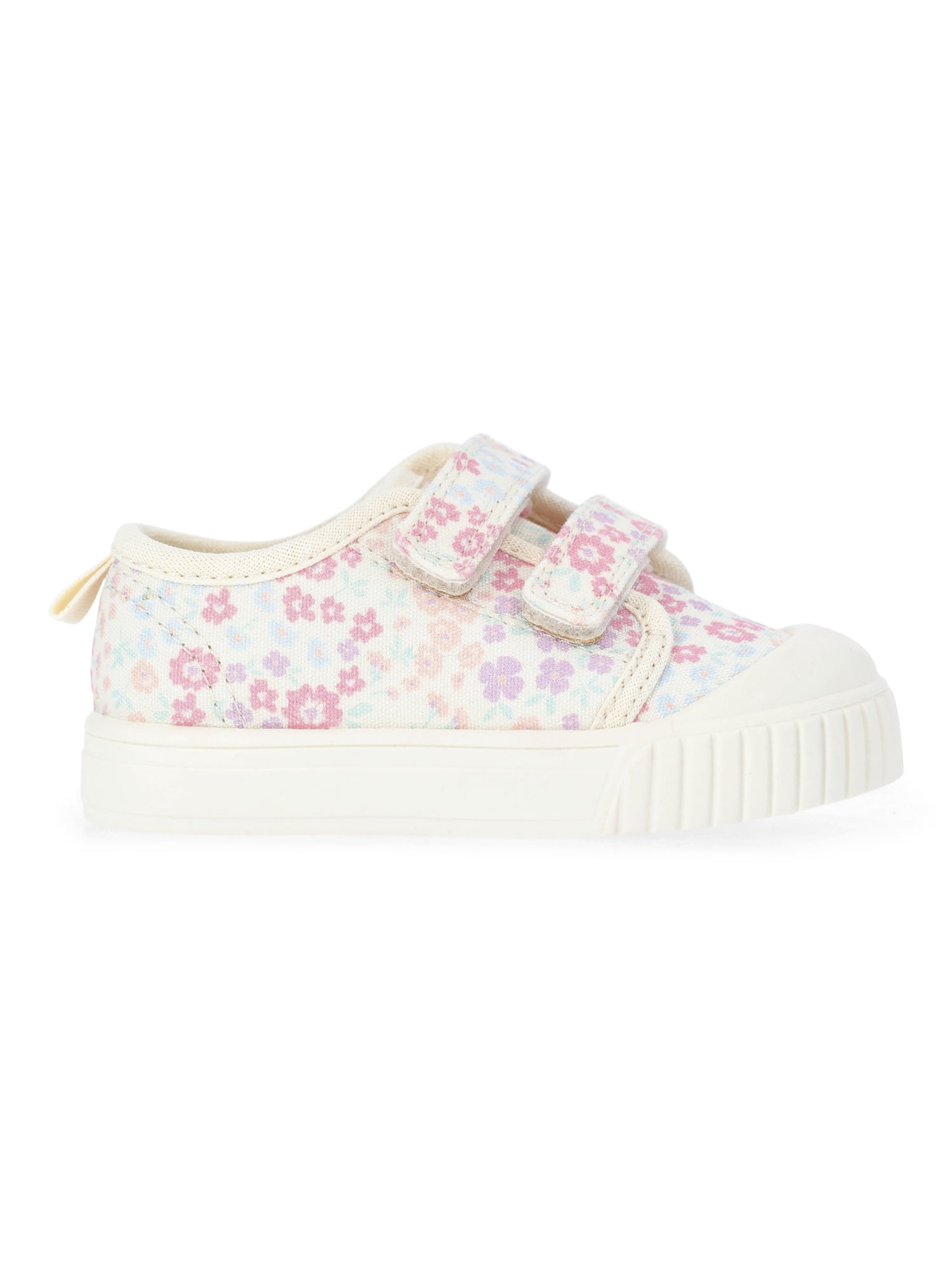 Wonder Nation Baby Girls Two Strap Bump Toe Sneakers