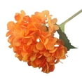 thumbnail image 2 of Hydrangea Artificial Flowers, Artificial Hydrangeas Silk Flowers for Home Decor Indoor, Wedding Flowers Bouquets Faux Flowers Kitchen Centerpiece Table Decorations (Orange) 19.6Inches, 2 of 9